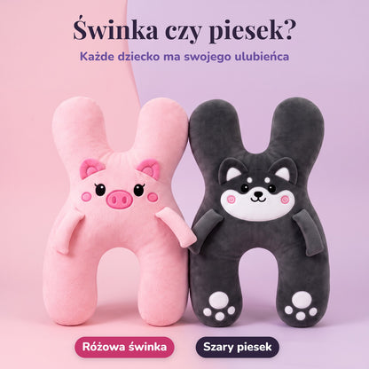 Do wyboru różowa świnka i szary piesek